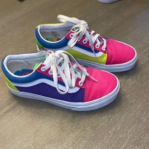 Vans Color block shoes kids 4.5/women’s 6